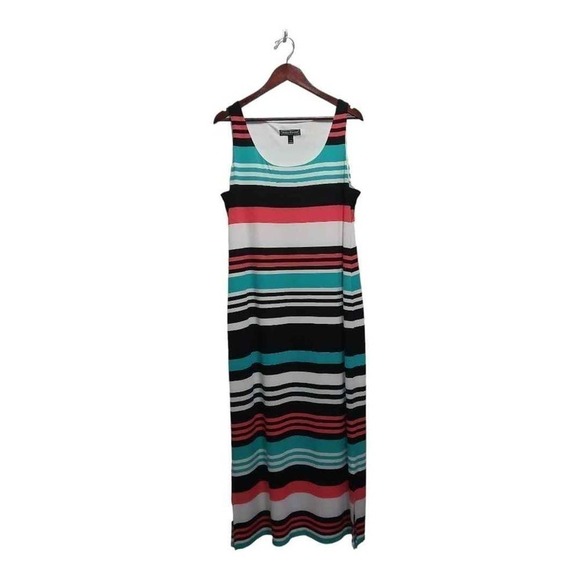 Jessica howard multicolored striped long dress size Xlarge - Picture 1 of 3